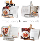 Willow & Croft Premium Cook Book Stand. Farmhouse Cutting Board Stand Cookbook Holder, Recipe Book Holder. Distressed Cookbook Stand for Kitchen Counter. Rustic Home Decor, Adjustable Display Stand. Willow & Croft
