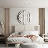 YLL YLL Wood Wall Panels Acoustic Wall Panels for Interior Wall Decoration Two 94.68" x 12.79" Wood Slat Paneling 3D soundproof Wall Panels Natural Oak YLL YLL