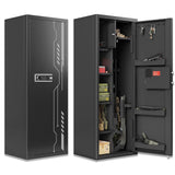 KAER 8-12 Gun Safe, Multi-Function Gun Safe for Rifles and Pistols, Gun Cabinet, Large Gun Safe for Home Rifles and Shotguns, Rifle Safe, Electronic Gun Cabinet with Removable Shelf and Rifle Rack KAER