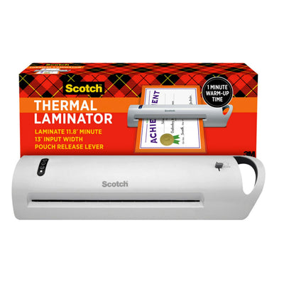 Scotch Thermal Laminator, Extra Wide 13 Inch Input, Ideal for Teachers, Small Offices, or Home (TL1302Z)