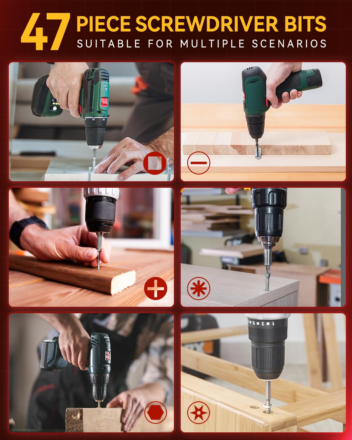 KingTool 400 Pcs Drill Bit Set - Drill Bits Screwdriver Bit Set Case with Drawer, Bit Set Designed for Various Drilling & Screw Driving Tasks for Metal, Wood, Masonry, Perfect for DIY Projects KingTool