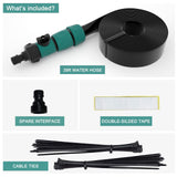 Bobor Trampoline Sprinkler for Kids, Outdoor Backyard Water Park Fun Summer Outdoor Water Sprinkler Toys for Boys Girls (Black, 39ft) BOBOR