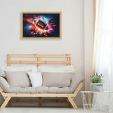 DOMIKING Glowing American Football Black Jigsaw Puzzles for Adult 500 Pieces Impossible Puzzles for Boy Girl Home Decor DOMIKING