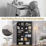 Thacuok 75" Tall Bookshelf & Bookcase, 6-Tier Adjustable Storage Shelves, Book Shelf with Anti-Tipping Device, Modern Display Rack for Living Room, Bedroom, Office Thacuok