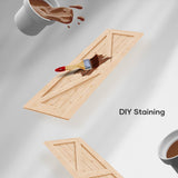 EaseLife 24in x 84in Sliding Barn Wood Door,Interior Doors,DIY Assemblely,Solid Natural Spruce Panelled Slab,Easy Install,Apply to Rooms & Storage EaseLife