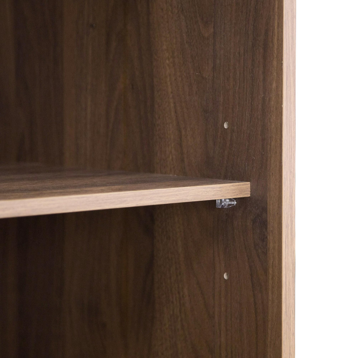 Bedroom Armoire Wardrobe Closet with Drawers Open Shelves for Clothes,Wood Wardrobe with Sliding Door High Hanging Rod (Walnut) Gagihoom