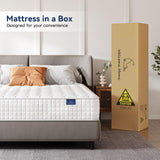 Vesgantti 8 Inch Multilayer Hybrid Twin Mattress - Multiple Sizes & Styles Available, Ergonomic Design with Memory Foam and Pocket Spring, Medium Firm Feel, White Vesgantti