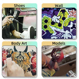 T TOGUSH Airbrush Kit with Air Compressor, 15 Color Airbush Paint, Gravity Airbrush And Siphon Airbrush, 1/6 HP Quiet Air Compressor with 3L Tank, Airbrush for Model Hobby Craft DIY Painting T TOGUSH