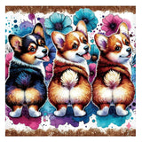 Kulvci Diamond Art Kits for Adults, Dog Diamond Painting Kits for Beginners, DIY 5D Diamond Painting with Round Gem Art Kits for Adults for Gift Home Wall Decor 12x12inch Kulvci