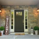 Welcome Stencils for Painting on Wood - 11 Pack Large Vertical Welcome Sign Stencil Templates for Wood Signs, Reusable Letter Stencils for Home, Patio, Porch Signs & Front Door Decorations REOLAN