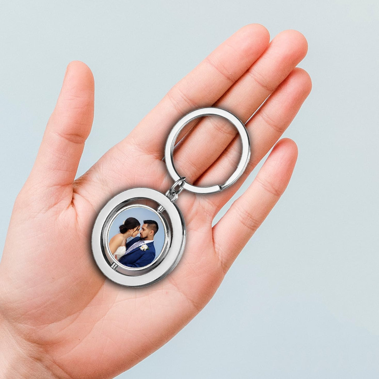 Joiit 8 Pack Sublimation Keychains Blank Key Chains Heat Transfer Press Keyrings Double side Print Key Rings Personalized Gifts Joiit