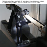 Wood Lathe Steady Rest, Woodworking Wood Lathe Tools and Accessories with 3 Fixing Wheels & Adjustable Wheel Position, L Shape Stable Lathe Tool Rest Wood Cast Iron Steady Rest Focket