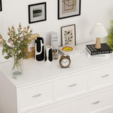 ECACAD Multi-Functional Murphy Cabinet Bed, Full Size Bed Frame Murphy BedChest with Built-in Power Strip & 3 Drawers, Full Foldable Platform BedFrame, White ECACAD