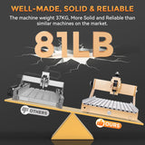 LUNYEE 4040 Turbo CNC Router Machine, 500W All-Metal Upgraded Linear Rail 3-Axis Engraving Milling Cutting Machine GRBL Control for Wood Metal Acrylic, 400 x 400 x 110mm (15.7''x15.7''x4.3'') LUNYEE