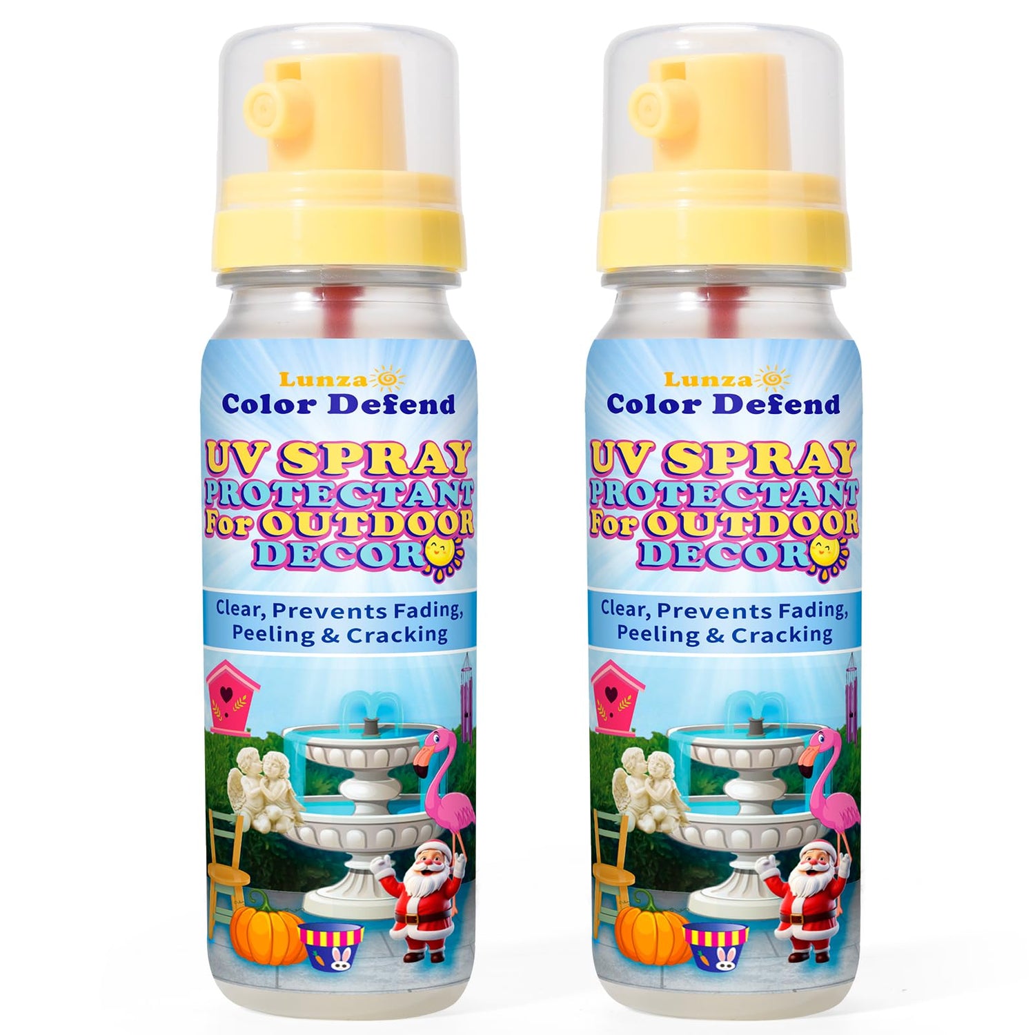 UV Protectant Spray for Outdoor Decor, Garden Statues, Metal Flowers