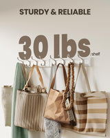 AMADA HOMEFURNISHING Coat Rack Wall Mount 2 Pack, Coat Hooks Wall Hooks Coat Hangers for Wall, Hat Racks Hooks for Hanging Coats Wall Mounted, White AMADA HOMEFURNISHING