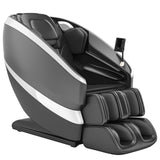 Real Relax Dual Core S Track Massage Chair,Full Body Recliner with Zero Gravity,Rocking Function,Back and Calf Heating,12 Auto Modes,Bluetooth,Foot Roller,Home or Office Use,Gray and Black Real Relax