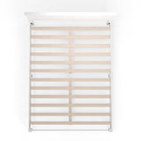 Glenwillow Home Cottage Style Queen Solid Wood Platform Bed in Gloss White Glenwillow Home