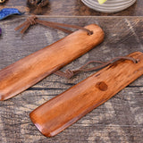 EXCEART 2 Pcs Shoe Horn Short Handle Wooden Shoe Horn Small Travel Shoe Horns for Men, Women EXCEART