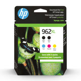 HP Original 962XL Black, Cyan, Magenta, Yellow High-Yield Ink Cartridges (5-Pack) | Works OfficeJet 9010 Series, OfficeJet Pro 9010, 9020 Series | Eligible for Instant Ink | 6ZA57AN HP