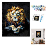 Paint by Numbers Kit for Adults - Majestic Lion Art, DIY Oil Painting Kit for Animal Lovers, Creative Craft for Home Decor & Gift Generic