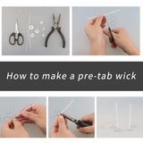 MILIVIXAY 800 pcs Candle Wick Tabs - Metal Candle Wick Sustainer Tabs MILIVIXAY