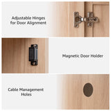 unipaws Heavy Duty Fish Tank Stand, 55-75 Gallon Aquarium Stand with Storage Cabinet, Metal Frame for Aquariums and Reptile Terrariums unipaws