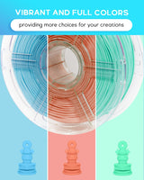 Cookiecad PLA Filament 1.75mm 1kg Marble Pastel 3D Printer Filament - Blue Chip PLA Cookiecad