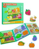 Magnetic Puzzles for Toddlers 2-4, Travel Puzzles Games for Kids Ages 1-3, Activities Toy Jigsaw Puzzles Book for Boys & Girls 1 2 3 4 5, Learning Magnet Present for Road Trip Unistylar