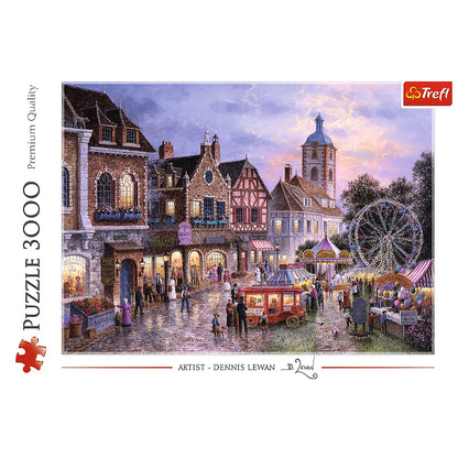 Trefl Street of Paris 6000 Piece Jigsaw Puzzle Red 54"x38" Print, DIY Puzzle, Creative Fun, Classic Puzzle for Adults and Children from 15 Years Old