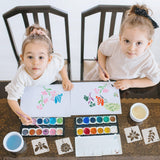 60 Reusable Flower Stencils for Painting on Wood and Canvas - Sunflower, Leaf, Rose, Bee, Bird Designs - 3x3 Inch Craft Stencils for Home Decor AIRIQI