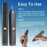 40 kHz Ultrasonic Cutter,Multifunctional Hand-held Craft Cutting Tool Cutter With 40pcs Replacement blades,Charger Included Generic