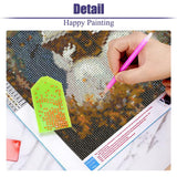 Canrichshop 6 Packs Halloween 5D Diamond Art Painting Kits for Adults,Ghost Diamond Painting Kits for Beginners,Halloween Full Drill Diamond Dots,Gem Art Crafts for Adults Wall Decor 12x16in Canrichshop