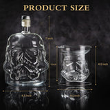 Whiskey Decanter Set Gifts for Men with 2 Wine Glasses 150ml, Whiskey Carafe for Bourbon, Vodka, liquor Decanter, Alcohol Gifts, Valentine's Day Gift for Men Dad Husband (750ml) PYPIBAWLY