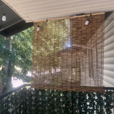 Outdoor Bamboo Roll-up Shades for Porch Patio Privacy Screen, Blackout Roller Window Blinds 48" 60" 64" 66" 72" 84" 96" Long Waterproof Reed Curtain with Lifter, Cordless Bamboo Blinds(72" x 84") KAKVSRBPER