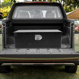 acylph Black Steel Heavy Duty Truck Tool Box Truck Storage Box for Pickup, Waterproof Tool Box Storage Organzer with Latch and Keys,30"x13"x10" acylph