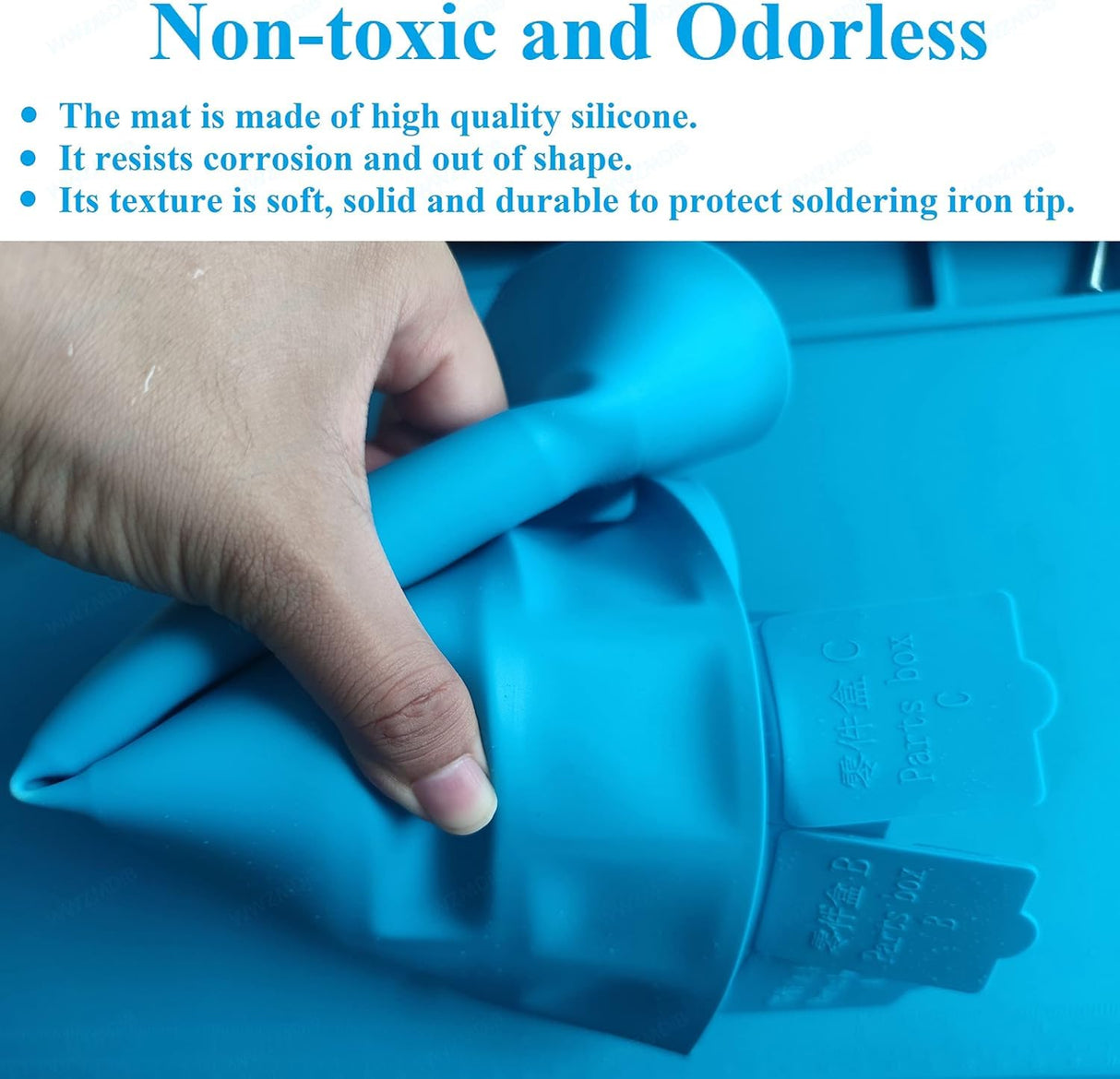 WWZMDiB Heat Resistant 932°F Silicone Soldering Work Mat（S-130【11.8 x 7.9” / 30 x 20cm】） WWZMDiB