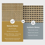 mopio Hannah Floating Nightstand, Natural Rattan Farmhouse Boho Wall Mounted Space Saving Bedside Tables, Nightstands, Drawer with Spacious Storage, for Bedroom, Living (Single) mopio