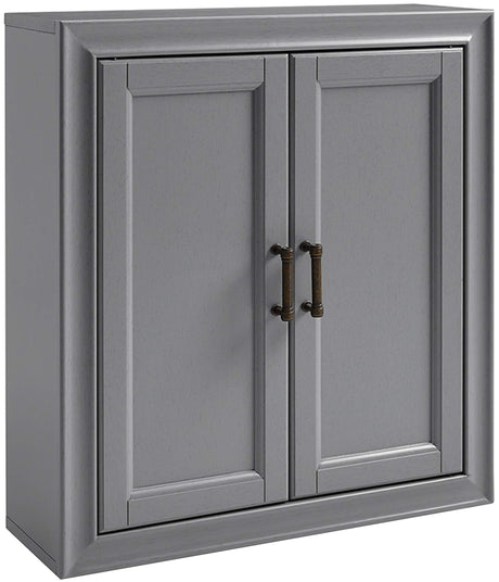 Crosley Furniture Tara Wall Mounted Bathroom Storage Medicine Cabinet with Shelves, Vintage Gray Crosley Furniture