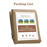 SCOCANOPY Beige Ripstop Replacement Cover Fit for Home Depot Hampton Bay Pergola # GFM00467F,GFM00469A SCOCANOPY