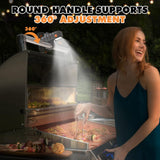 Grill Light Designed for Blackstone Griddle & Weber Grill, Valentines Day Gifts for Him, Automatic On/Off BBQ Light, Blackstone Griddle Accessories, LED Grill Lights for Outdoor Grill, Gray OATISLIFE