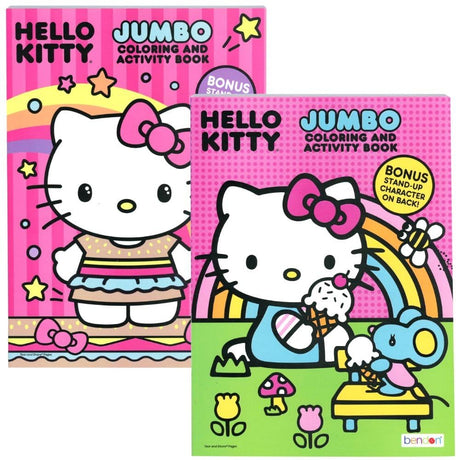 Hello Kitty Jumbo Coloring and Activity Book, 2 Pack Bendon