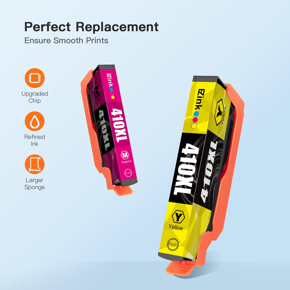 E-Z Ink Remanufactured Ink Cartridge Replacement for Epson 410XL 410 XL T410XL to use with Expression XP-640 XP-830 XP-7100 XP-530 XP-630 XP-635 (Black, Cyan, Magenta, Yellow, Photo Black) 5 Pack E-Z Ink