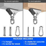 Yes4All 1000 LB Punching Heavy Bag Hanger, Steel Heavy Duty Swing Hanger Bolts for Wood and Concrete - 360° Swing Yes4All