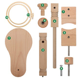 Rotated Adjustable Embroidery Frame Stand, Pletpet Embroidery Hoop Stand Desk Clamp with 2Pcs Embroidery Hoop 7.9 in+6.5 in - for Arts Crafts Sewing Needlework Embroidery Supplies Pletpet