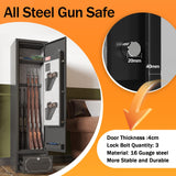 SAPITAL 6 Gun Safe,Gun Safes for Home Rifle and Pistols,Gun Cabinet,Rifle Safe,Gun Cabinet for Rifles and Shotguns,Gun Safes & Cabinets with Drawer and Removable Shelf (6 Gun Safe - Digital) SAPITAL