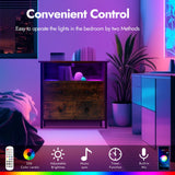 Tykacna 27 Inch Wide Night Stand, Wooden Night Stand with 2 Drawers, LED Nightstands with Charging Station and Adjustable Drawer for Living Room/Bedroom/Study/Office Nightstand, Retro Brown. Tykacna