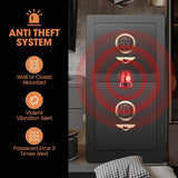 [2025 Upgraded] 8.1 Cu ft Extra Large Home Safe Fireproof Waterproof with [DOUBLE SAFES], Heavy Duty Fireproof Safe Box with [Hidden Lock Box], Fireproof Safe for Home Documents Business Office USE GHJGAGE