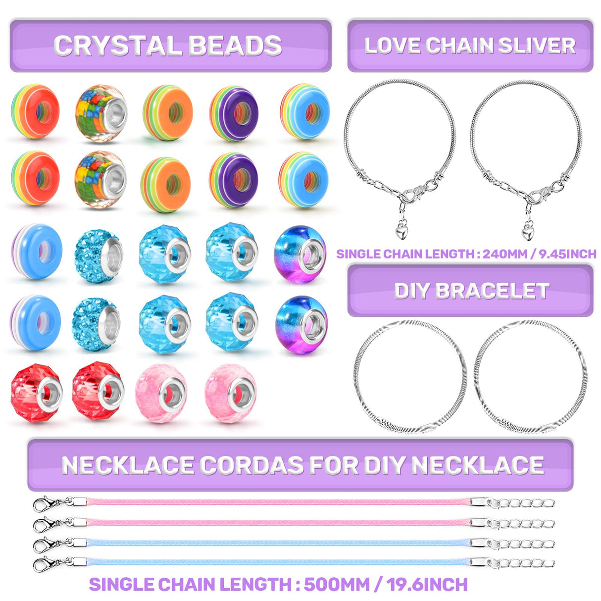 ZOOI Bracelet Making Kit, Arts and Crafts for Kids Girls Ages 8-12, Jewelry Making Kit, Gifts for 10-12 Year Old Girls, 9 Year Old Girl Gifts, Art Supplies for Kids 9-12 Gift for Teenage Girl ZOOI