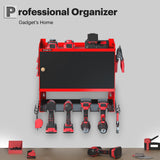 Spampur Toolbox Wall-Mounted Tool Cabinet Organizer,150LBS Weight Capacity for Power Tools, 30-Tool Garage/Studio Storage System, 15-Min Quick Assembly with Metal Frame, Father Day Gift for Men Spampur